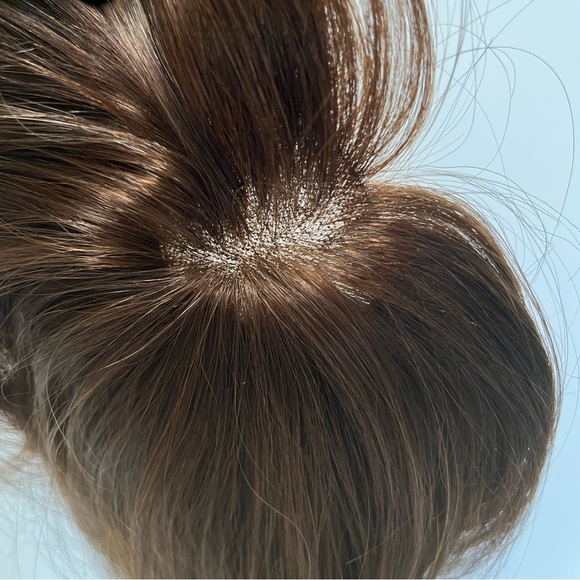 Remy Human Hair Clip-on Bangs Top Piece - Picture 10 of 16